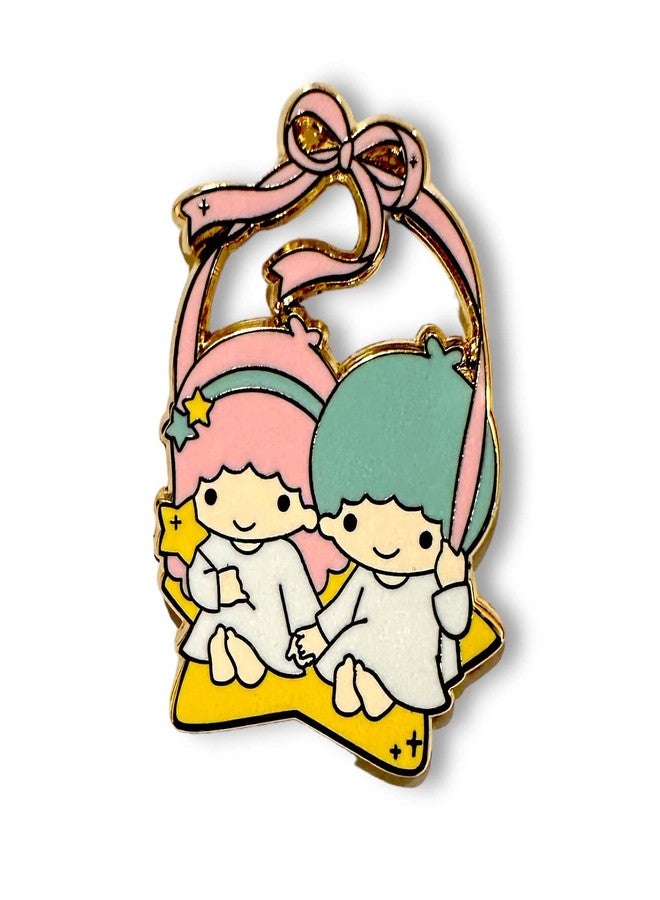 KOZUKI Twin star pin twin star enamel pin twin star pins enamel brooch (STAR) - Image 1